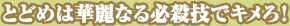 とどめは華麗なる必殺技でキメろ!